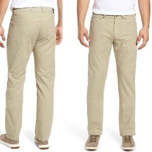 Peter Millar Crown Vintage Canvas 5-Pocket Chino Pants Khaki Beige Men 36x32